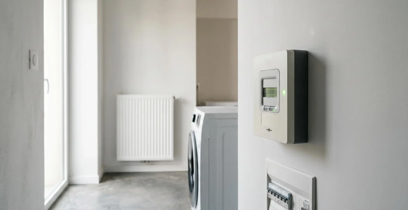 Analyse minutieuse d'une installation énergétique domestique révélant les opportunités d'économies