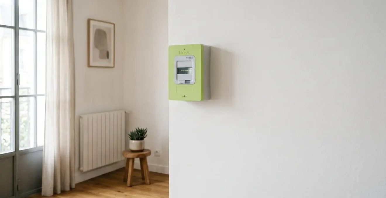 Compteur électrique intelligent Linky installé dans une maison moderne illustrant le suivi de la consommation énergétique