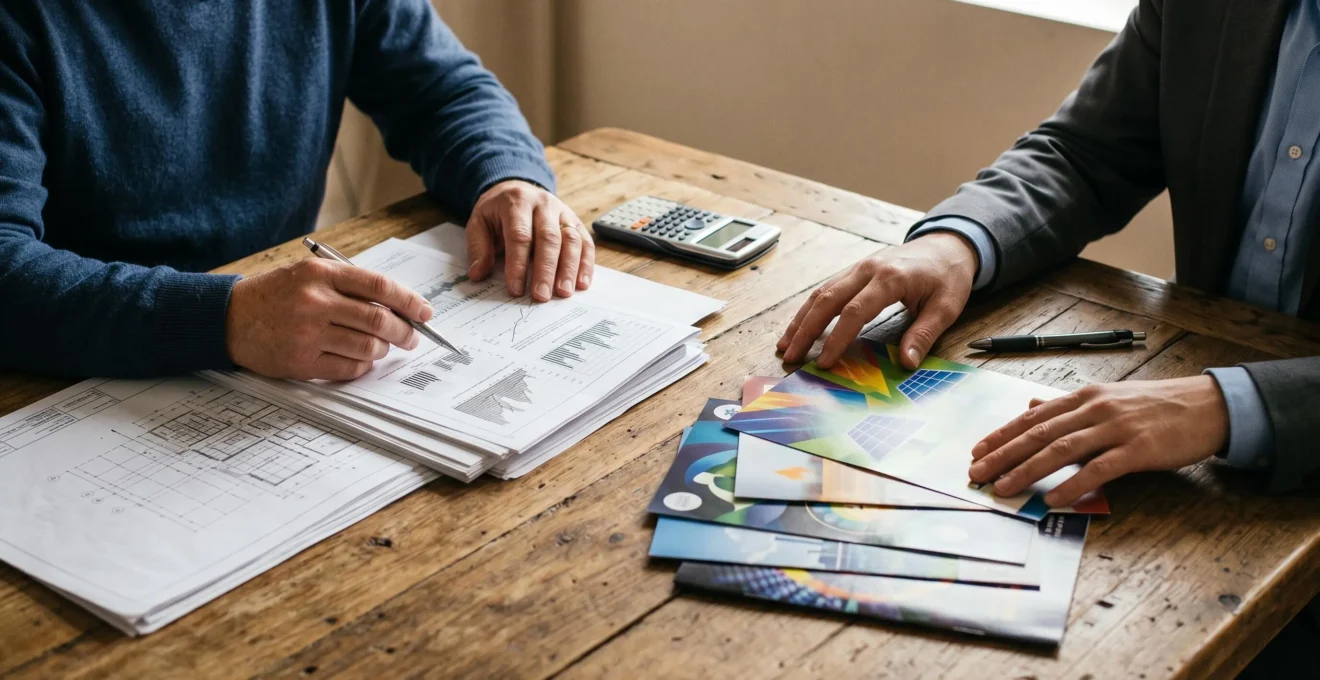 Analyse minutieuse de documents techniques photovoltaïques pour distinguer expertise et opportunisme commercial